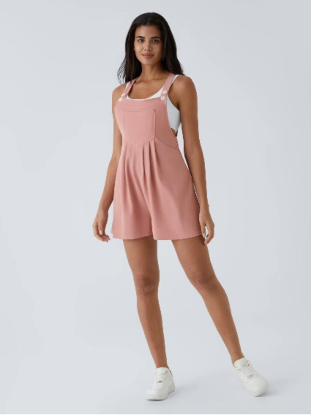 Halara Waffle Short Overall